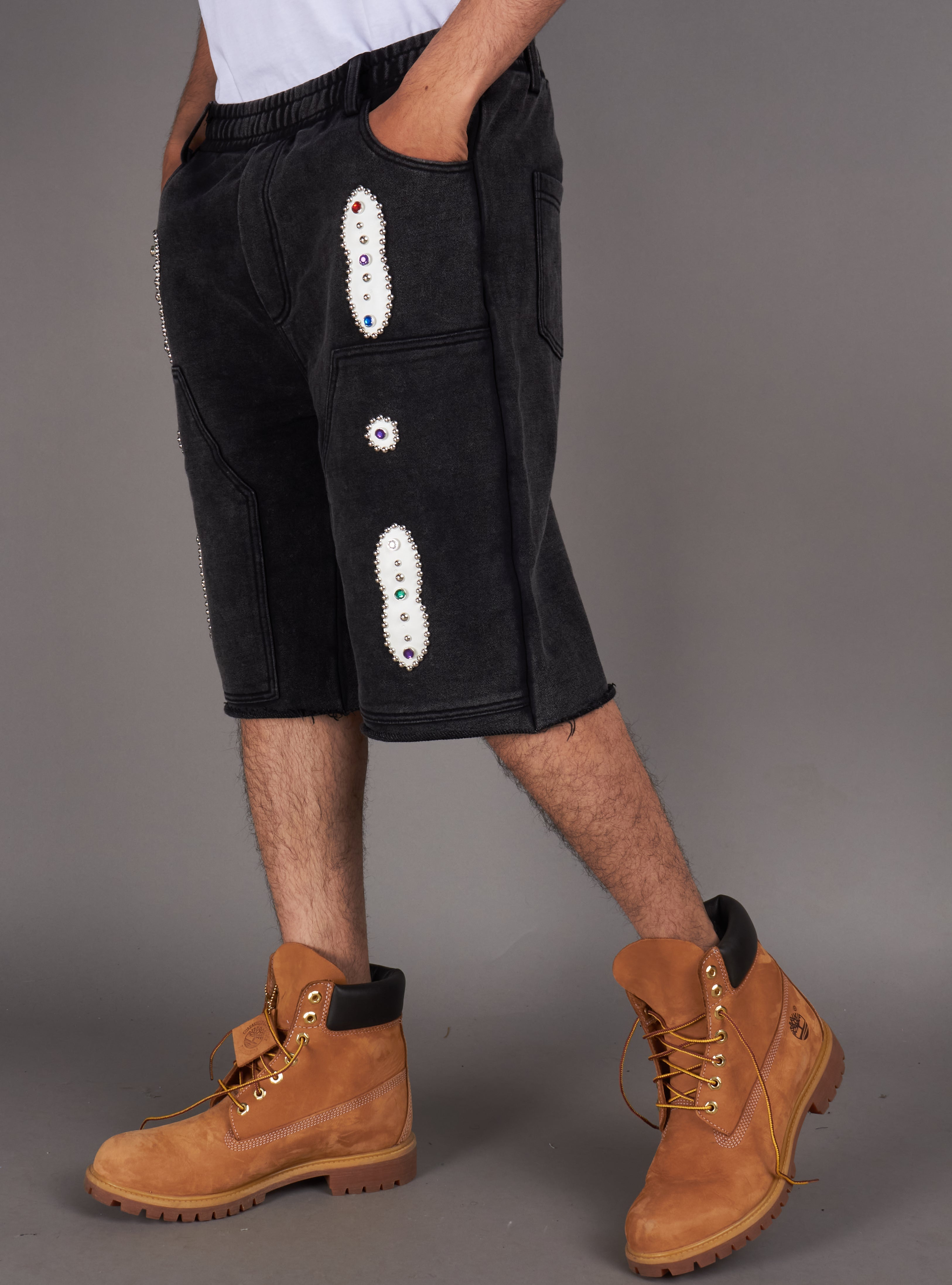 Politics Shorts - Keran - Washed Black - 640