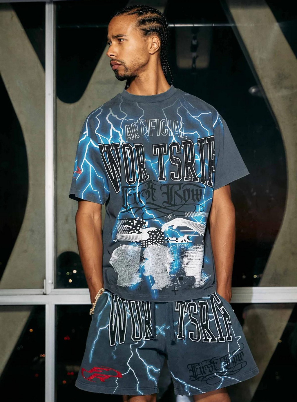 First Row Short Set - Radical Evolution - Grey