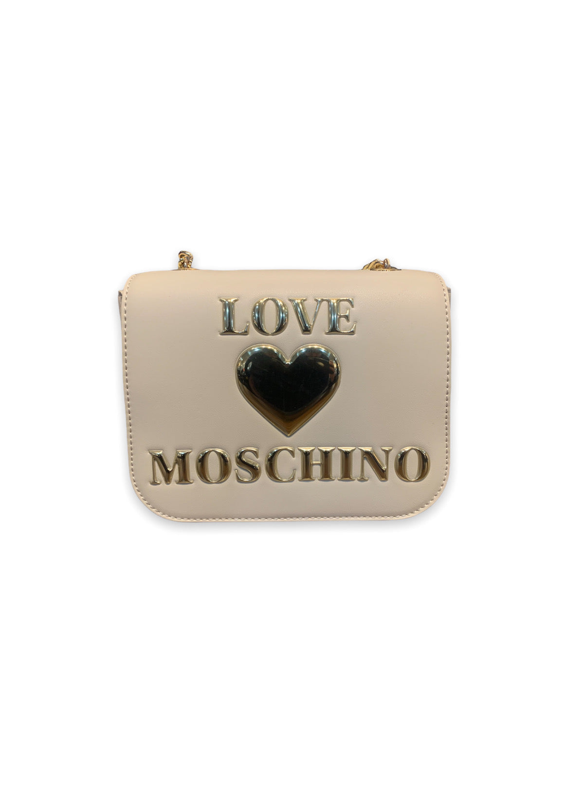 Moschino Bag - Flap Logo Medium - Cream - JC4052PP1DLF0110