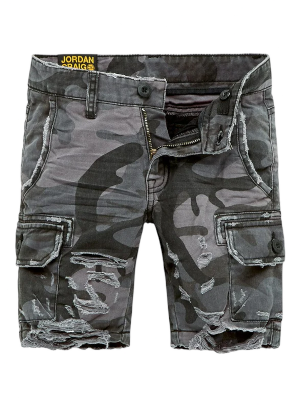 Jordan Craig Kids Shorts - War Torn Cargo - Black Camo - 4453CB