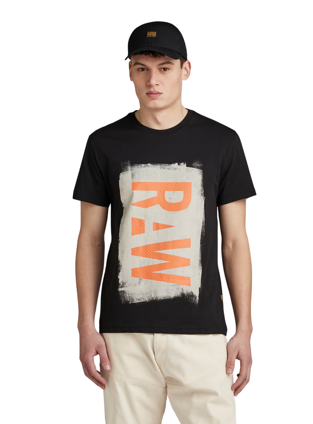 G-Star T-Shirt - Painted RAW Graphic - Dark Black - D25014