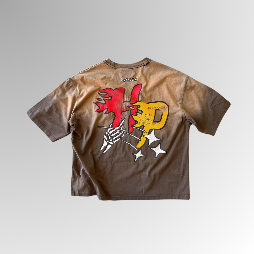 Hyde Park T-Shirt - HP Star Tee - Brown