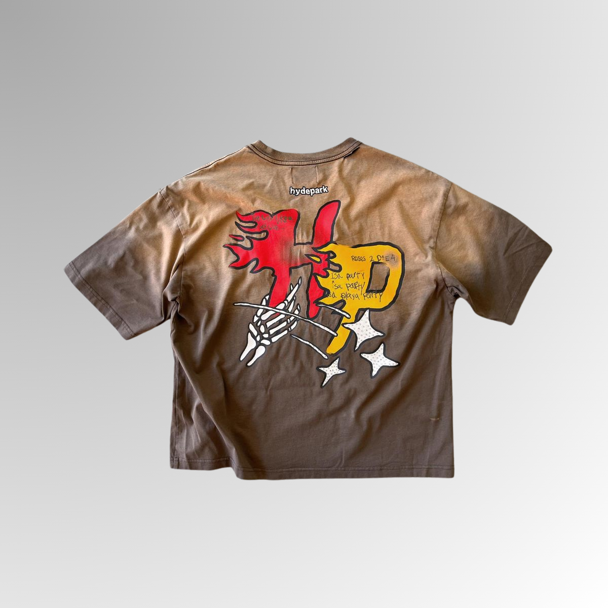 Hyde Park T-Shirt - HP Star Tee - Brown