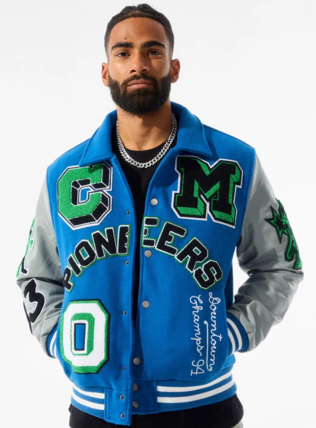 Jordan Craig Jacket - Pioneers Varsity Jacket - Royal - 91650
