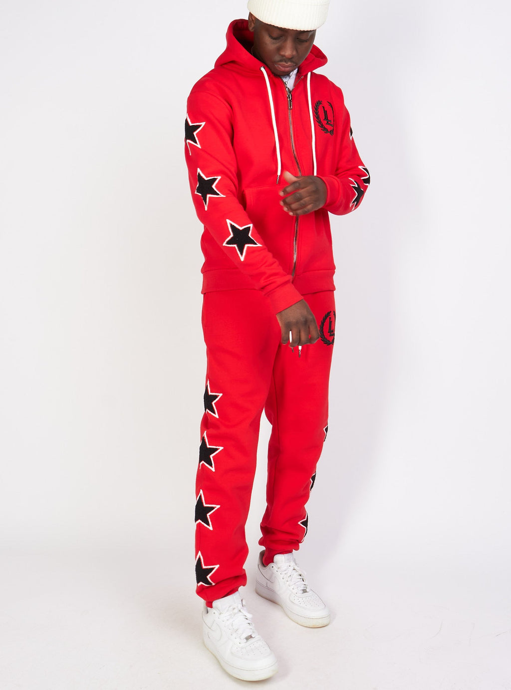 LNL Sweatsuit - Star Set - Red - LLSTARSET3503