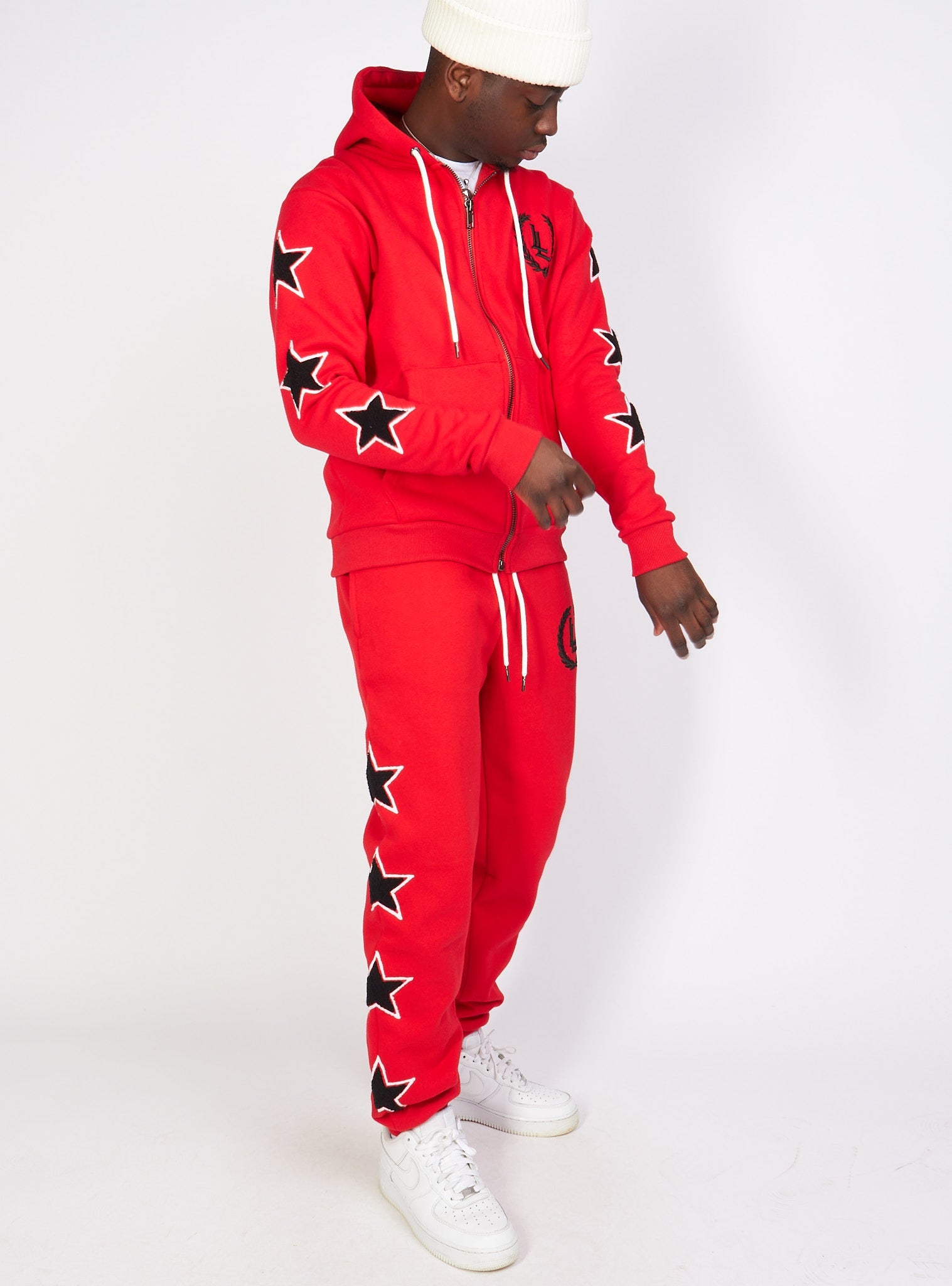 LNL Sweatsuit - Star Set - Red - LLSTARSET3503