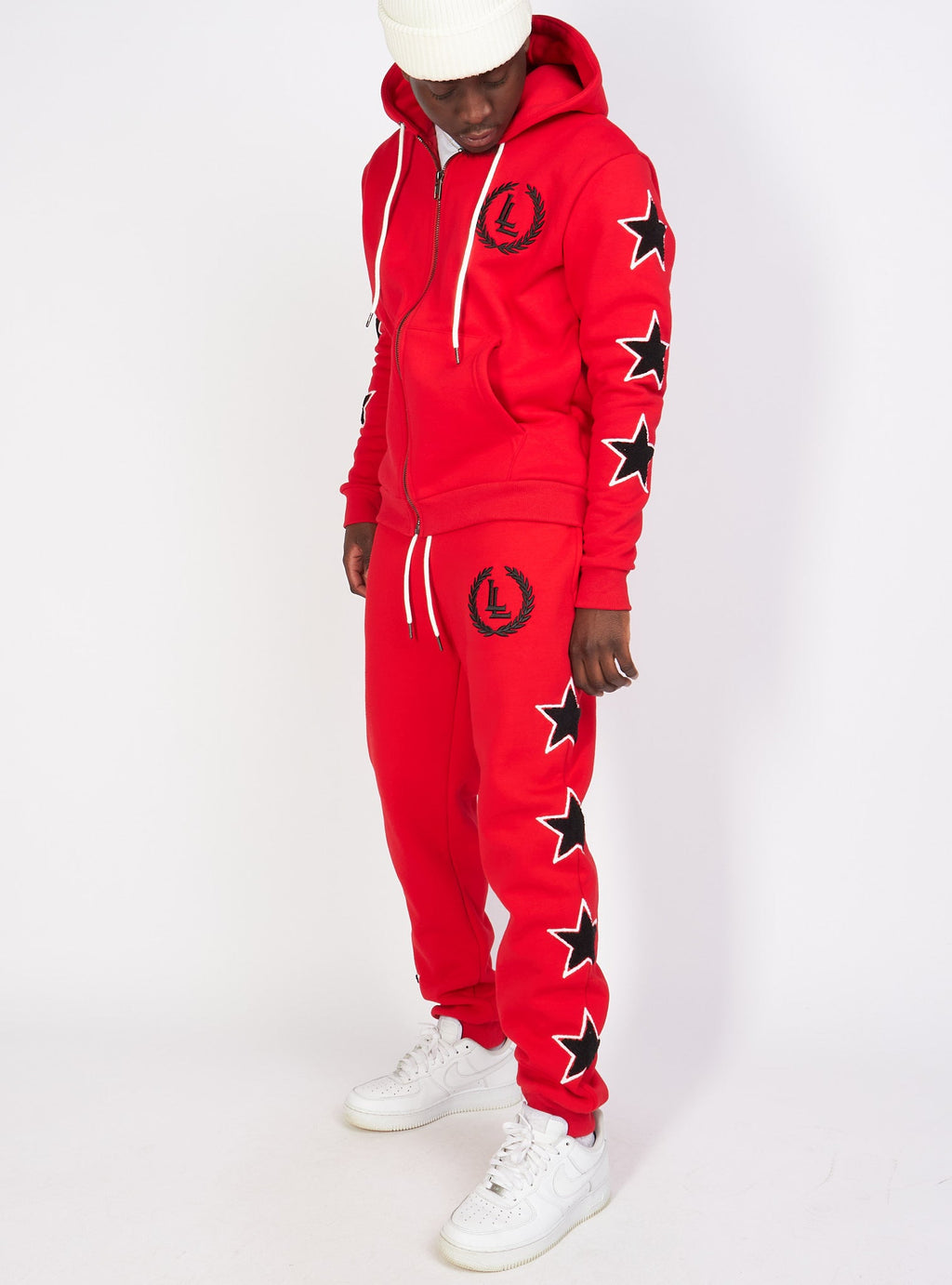 LNL Sweatsuit - Star Set - Red - LLSTARSET3503