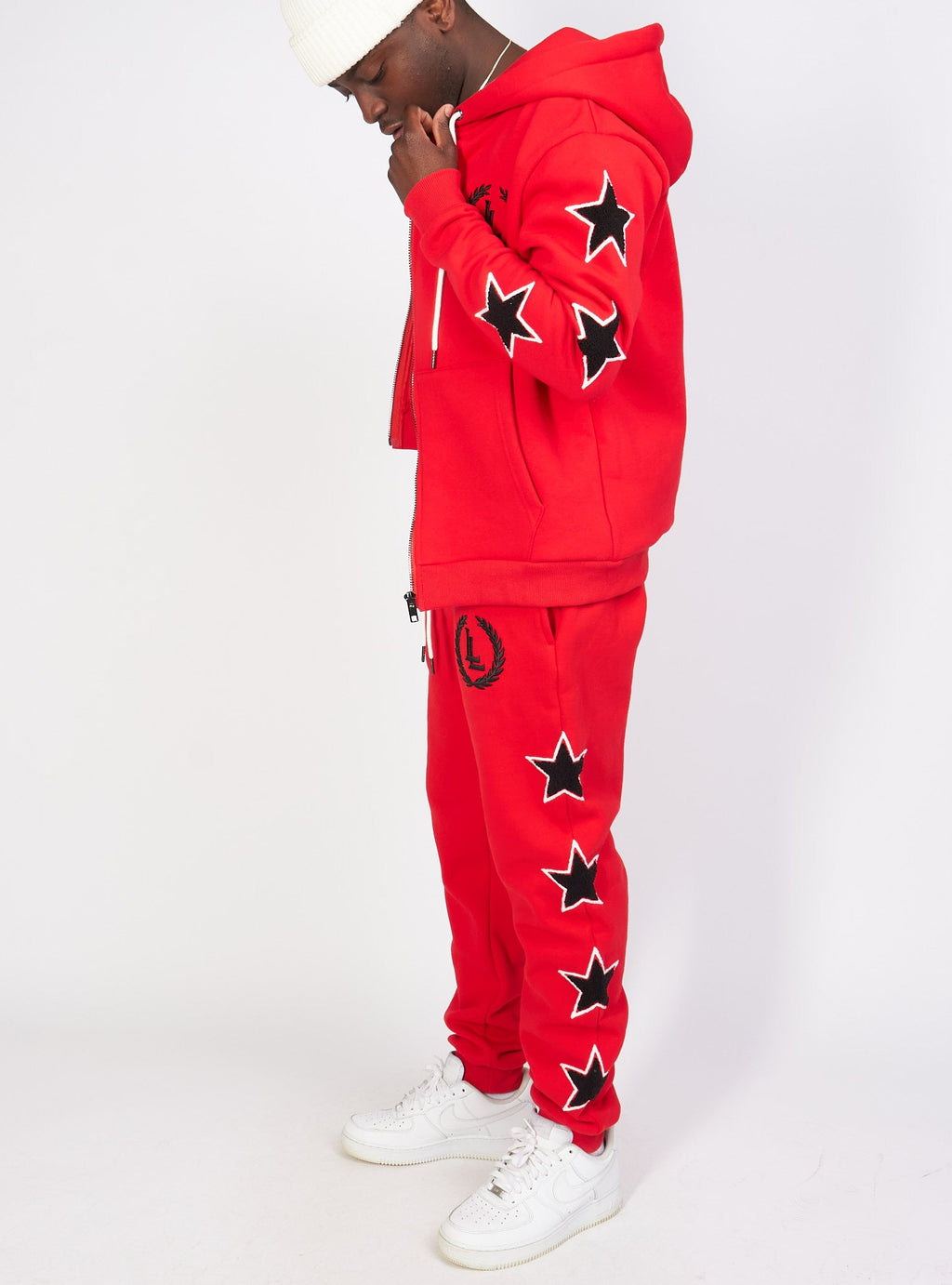 LNL Sweatsuit - Star Set - Red - LLSTARSET3503