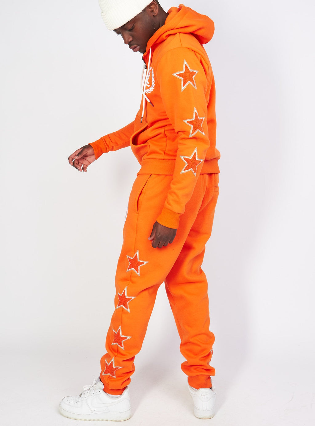 LNL Sweatsuit - Star Set - Orange - LLSTARSET3502