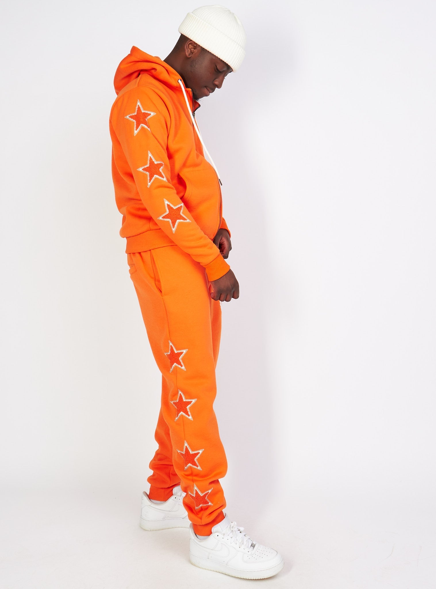 LNL Sweatsuit - Star Set - Orange - LLSTARSET3502