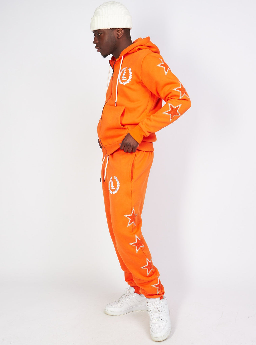 LNL Sweatsuit - Star Set - Orange - LLSTARSET3502