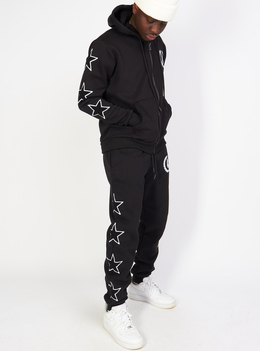 LNL Sweatsuit - Star Set - Black - LLSTARSET3501