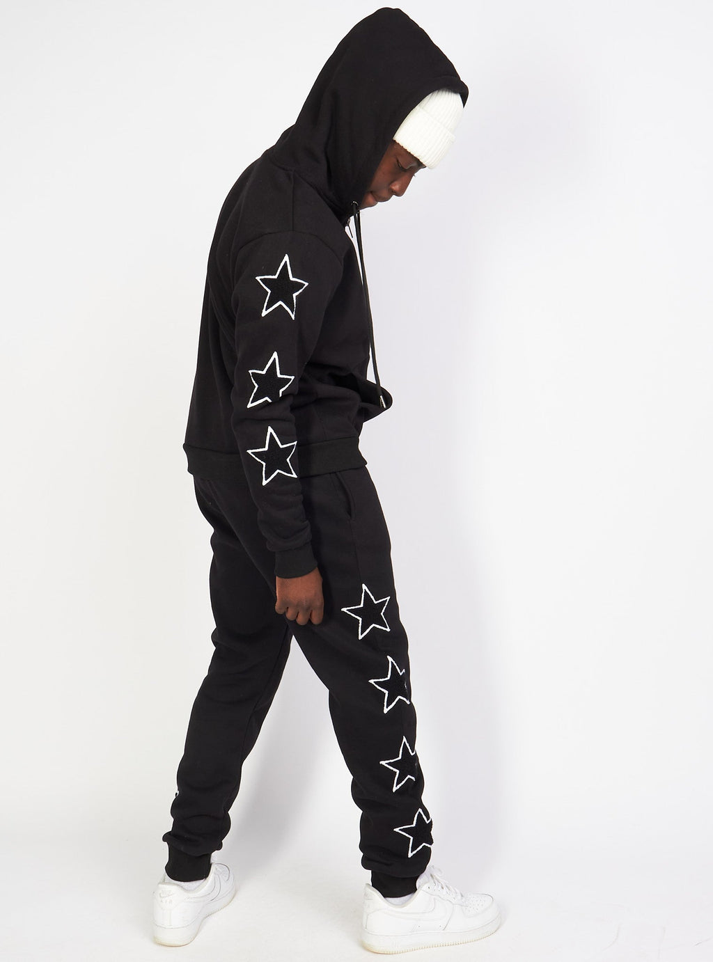 LNL Sweatsuit - Star Set - Black - LLSTARSET3501