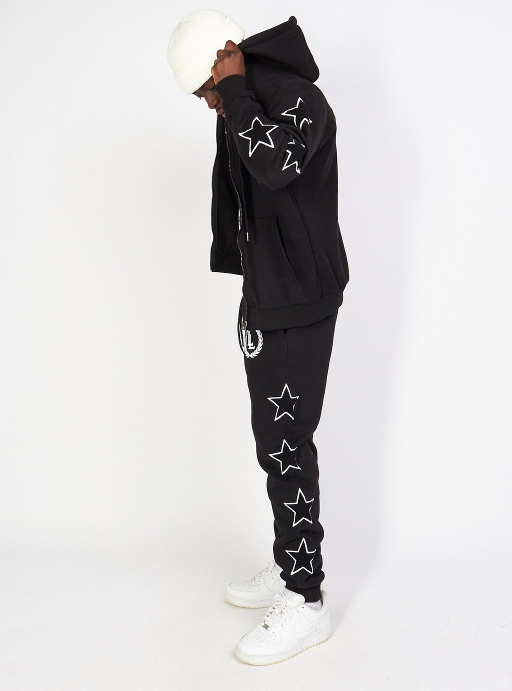 LNL Sweatsuit - Star Set - Black - LLSTARSET3501