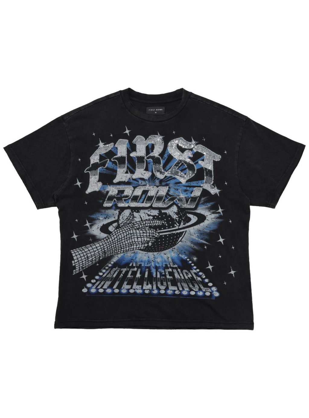 First Row T-Shirt - Radical Inteligence World - Black - FRT2134