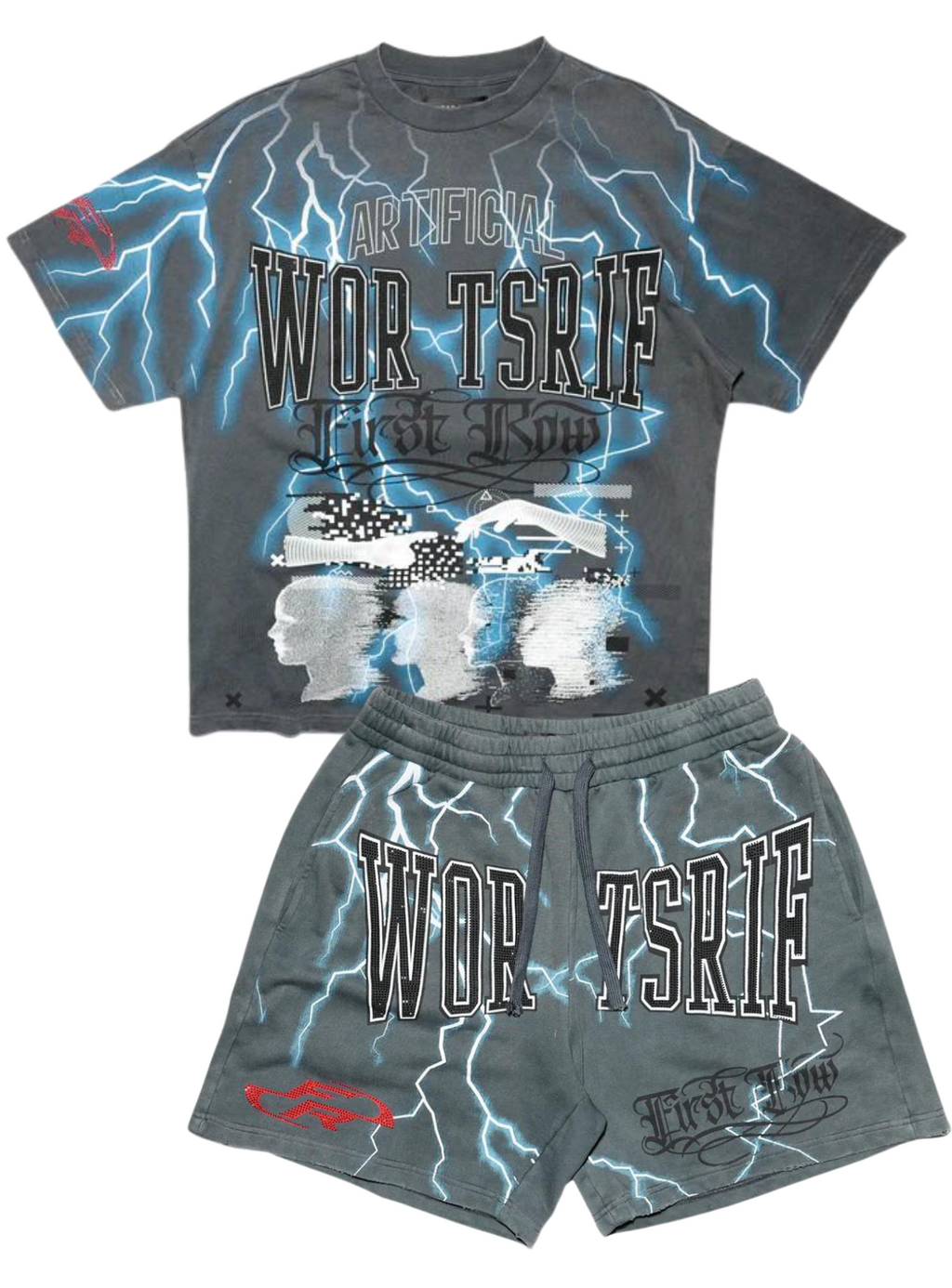 First Row Short Set - Radical Evolution - Grey