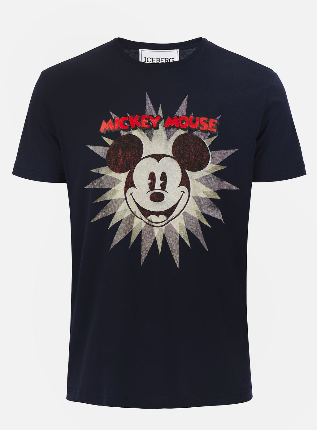 Iceberg T-Shirt - Starburst Mickey Mouse - Black