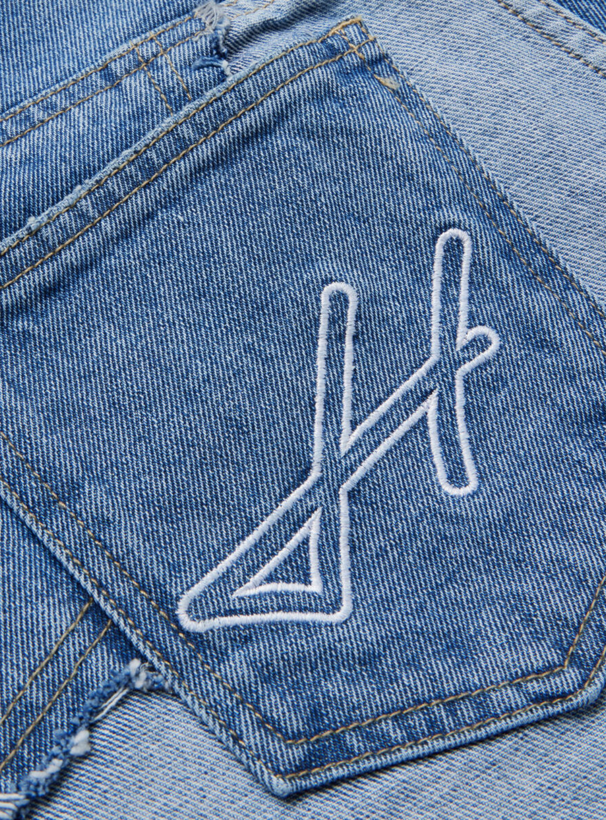 Homme+Femme Shorts - Patchwork Denim - Blue - SPRING23111-1