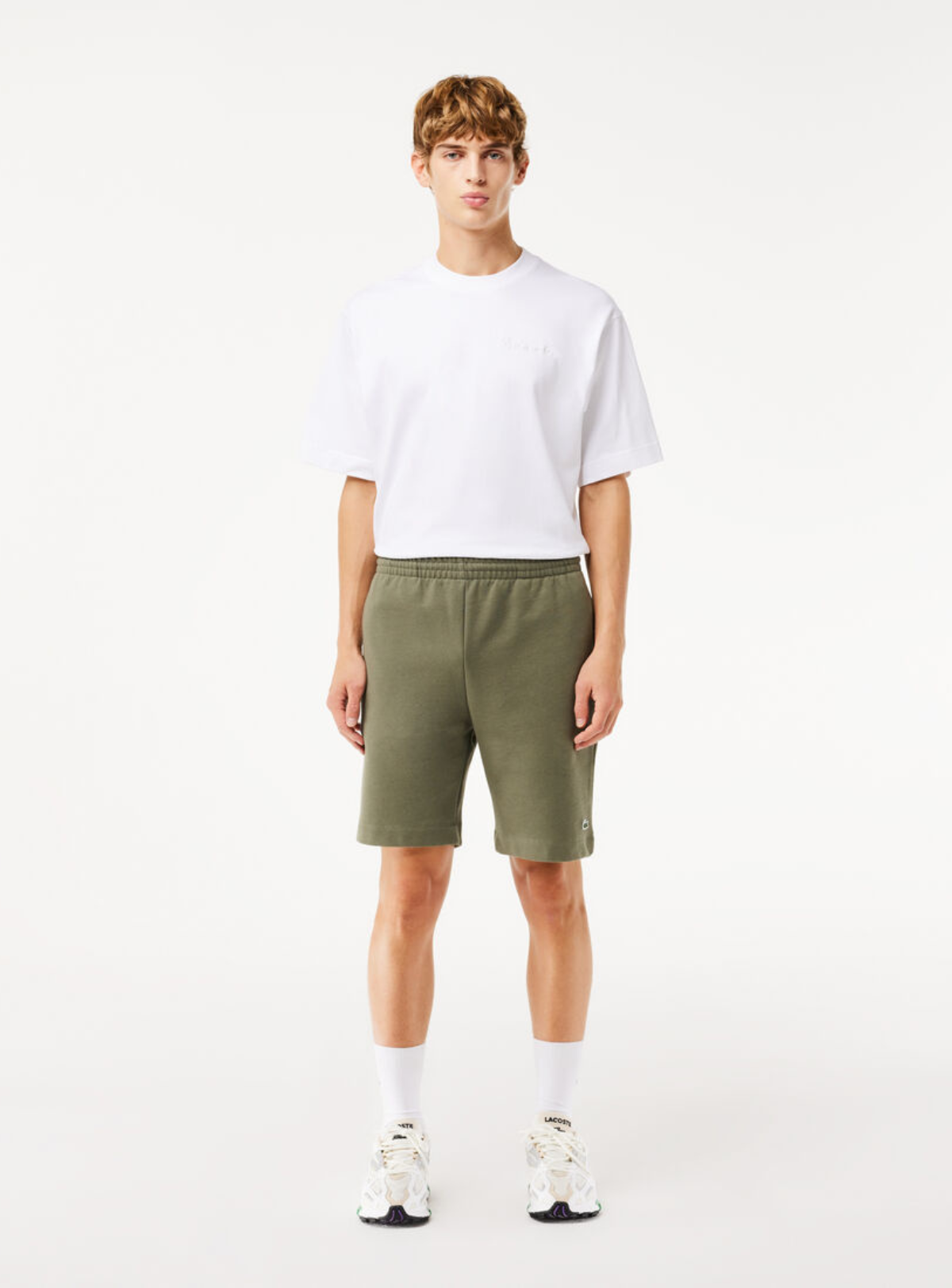 Lacoste Shorts - Men's Regular Fit Fleece - Khaki 316 - GH9627
