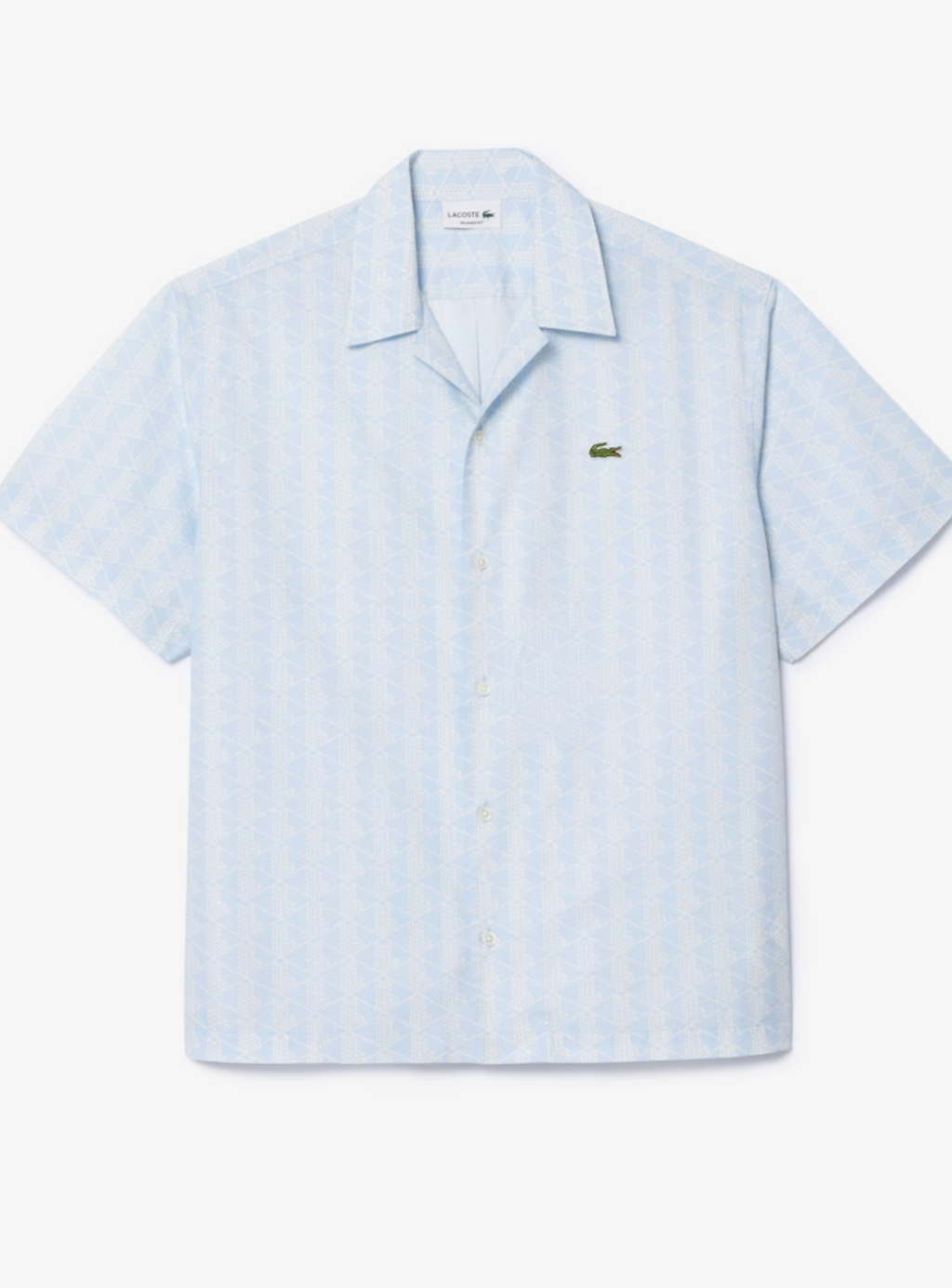 Lacoste Short Set - Men's Short Set Sleeved Monogram Print - Light Blue WB5 - CH8792