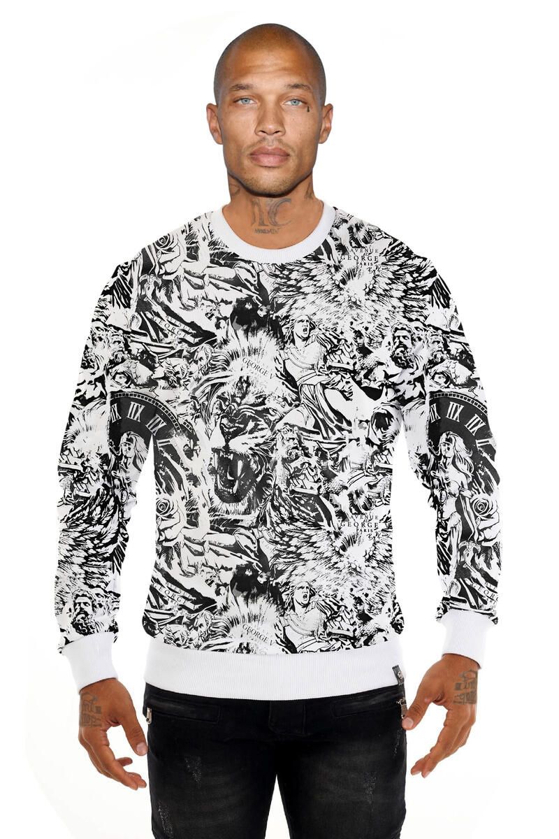 George V Sweater - Tigers - White  - GV2642