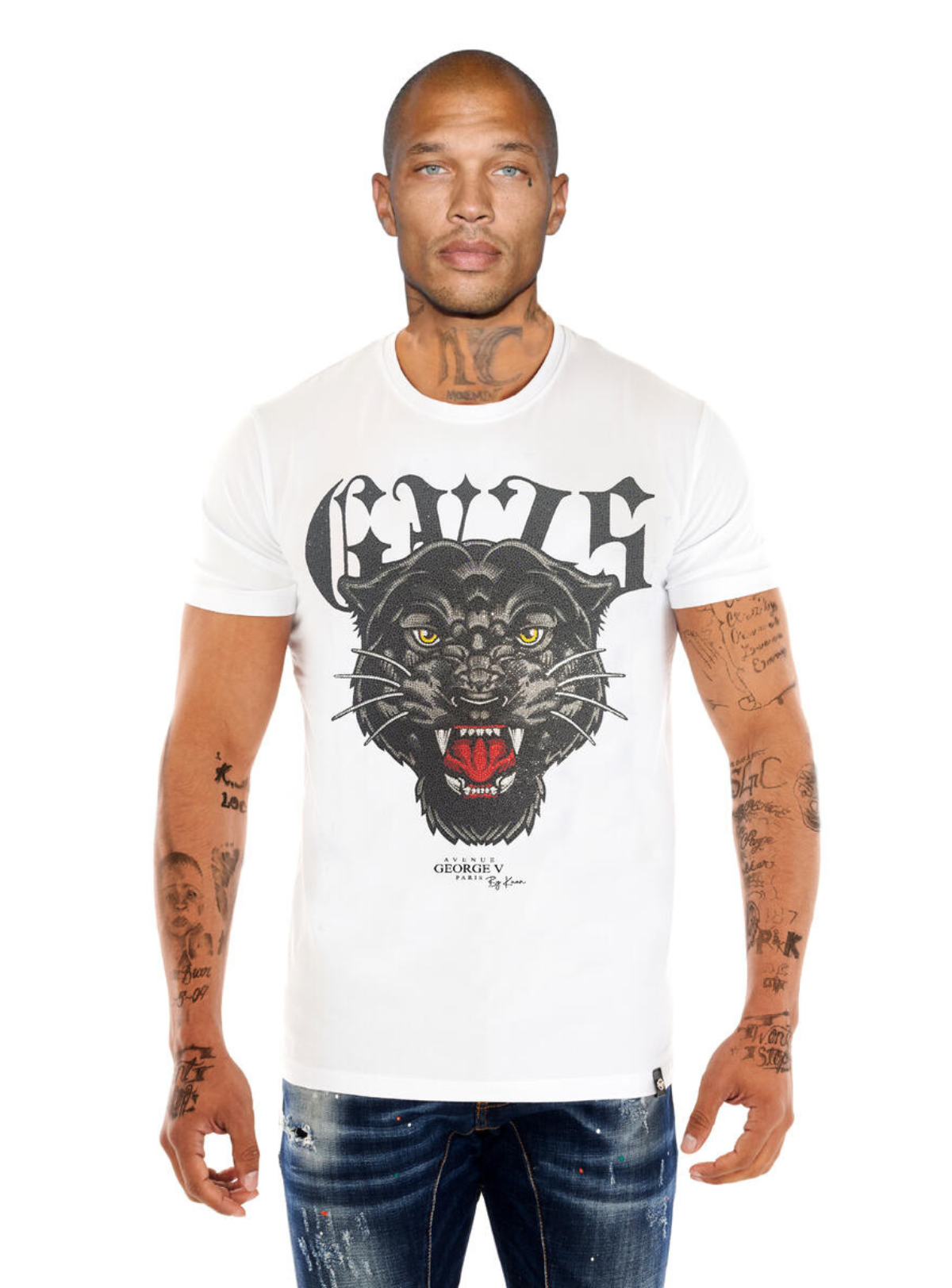 George V T-Shirt - Jaguar - White - GV2709