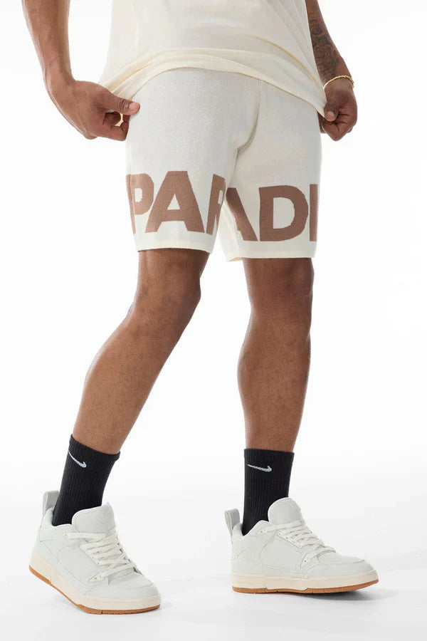 Jordan Craig Shorts - Retro Paradise Knit - Cream - 2565S