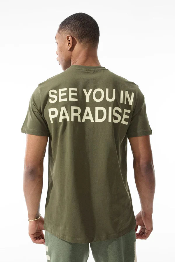 Jordan Craig T-Shirt - Paradise - Olive - 2565A