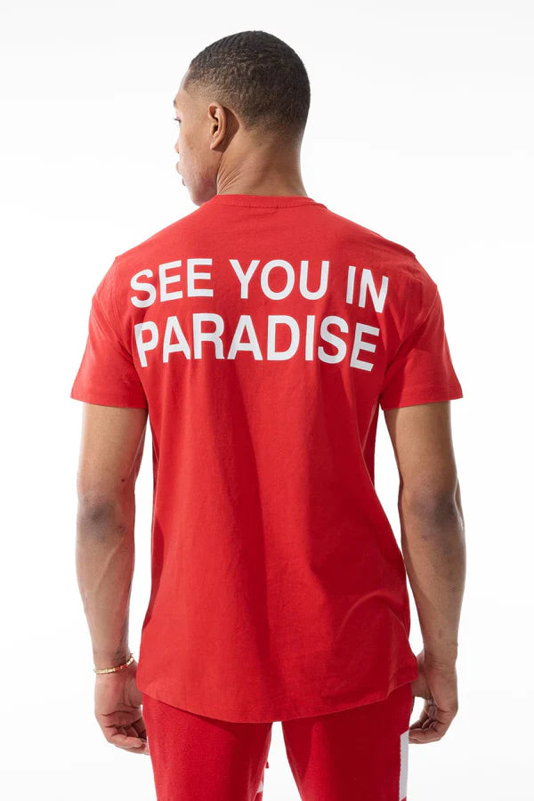 Jordan Craig T-Shirt - Paradise - Red - 2565A