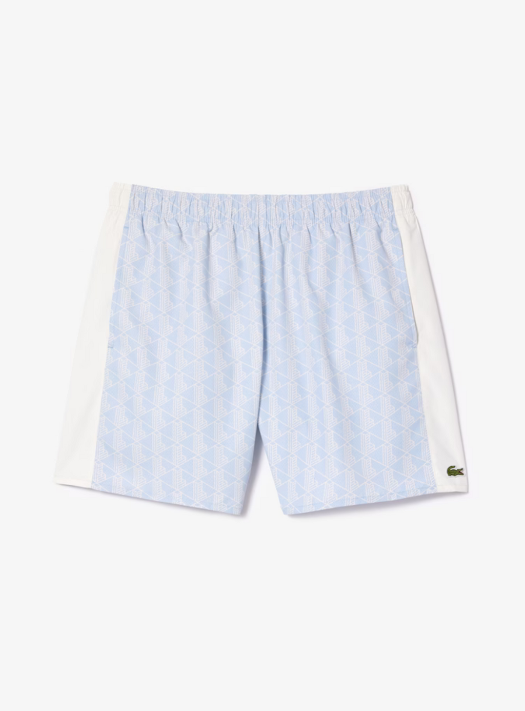 Lacoste Short Set - Men's Short Set Sleeved Monogram Print - Light Blue WB5 - CH8792