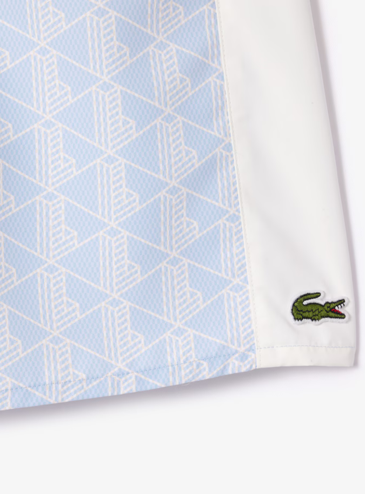 Lacoste Short Set - Men's Short Set Sleeved Monogram Print - Light Blue WB5 - CH8792