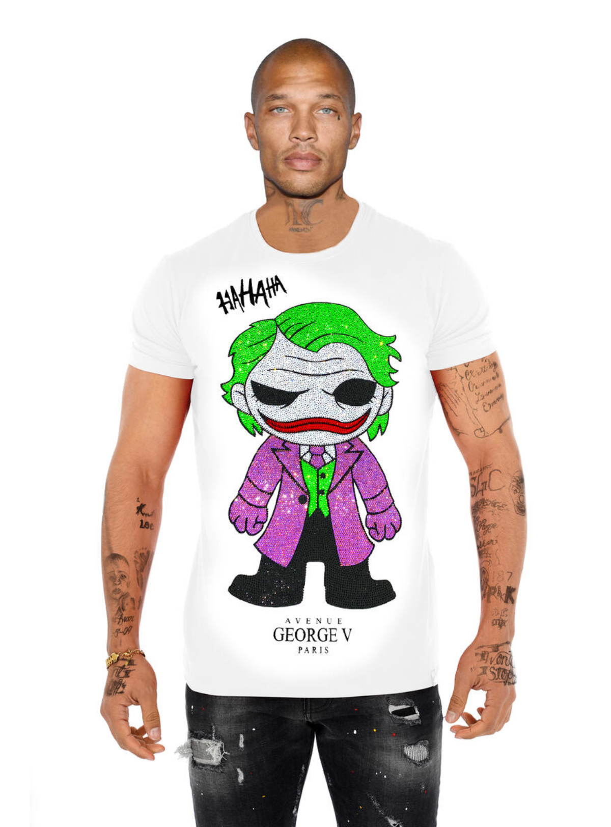 George V T-Shirt - Joker - White - GV2723