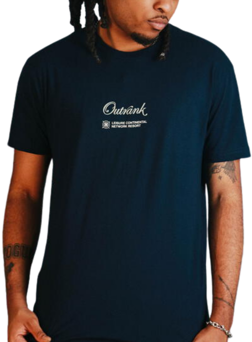 Outrank T-Shirt - Leisure Continental - Navy - QS652