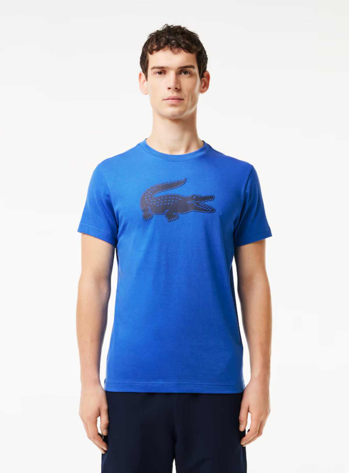 Lacoste T-Shirt -  Men's Sport 3D Print Croc Jersey - Blue\Navy Blue IUU - TH2042