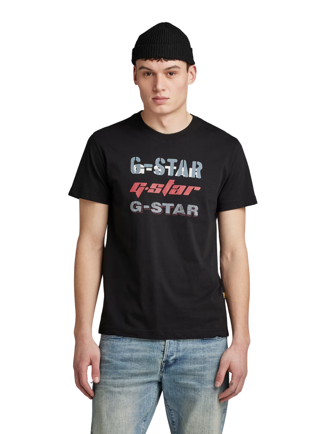 G-Star T-Shirt - Triple Logo Graphic - Dark Black - D25015
