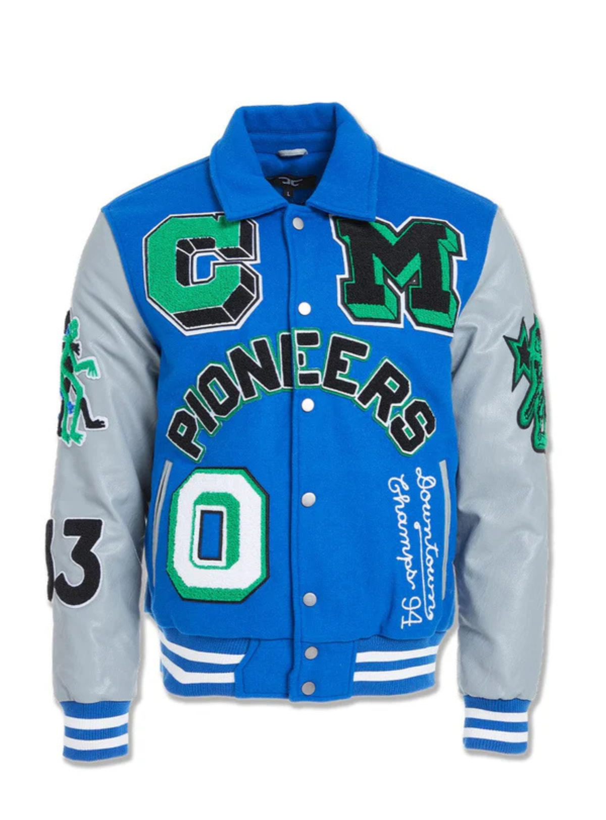 Jordan Craig Jacket - Pioneers Varsity Jacket - Royal - 91650