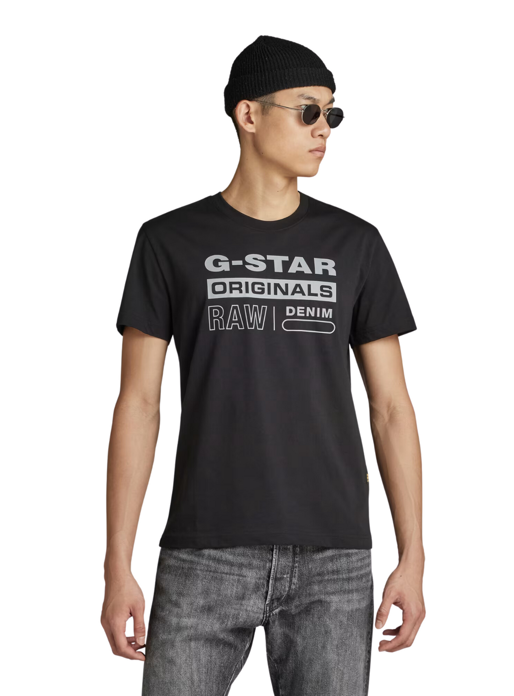 G-Star T-Shirt - Reflective Originals Graphic - Dark Black - D25020