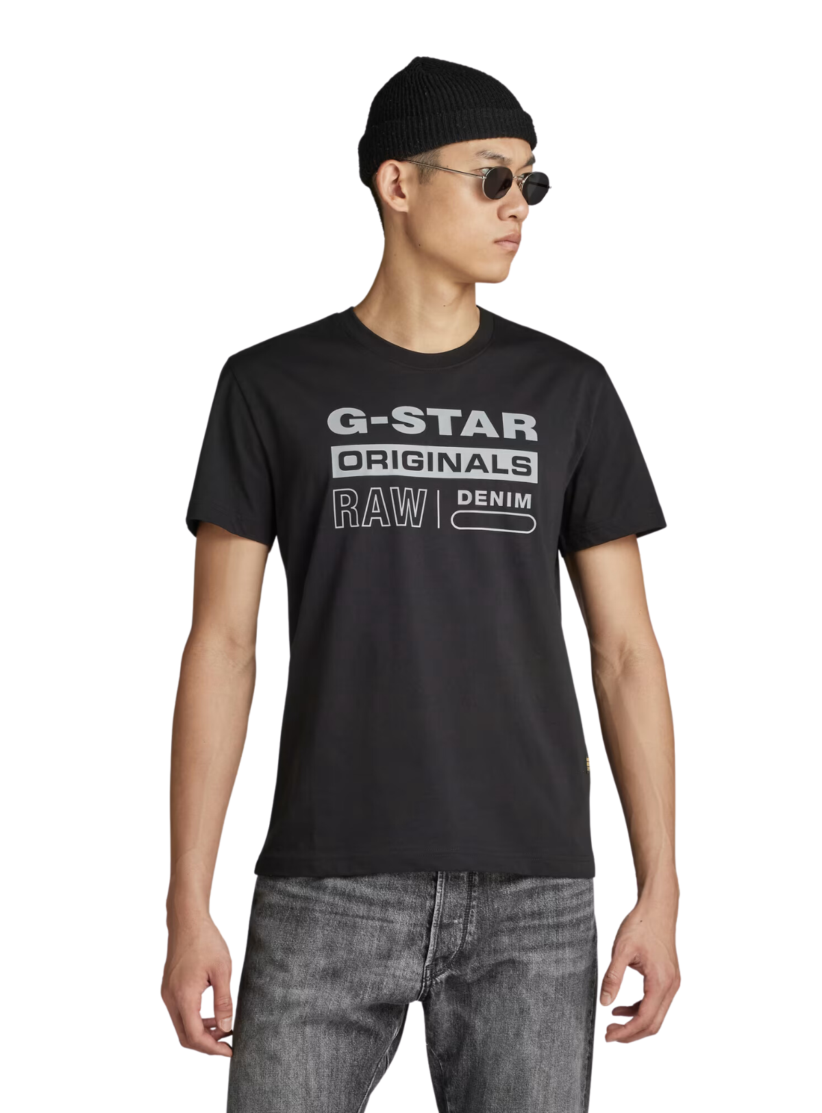 G-Star T-Shirt - Reflective Originals Graphic - Dark Black - D25020