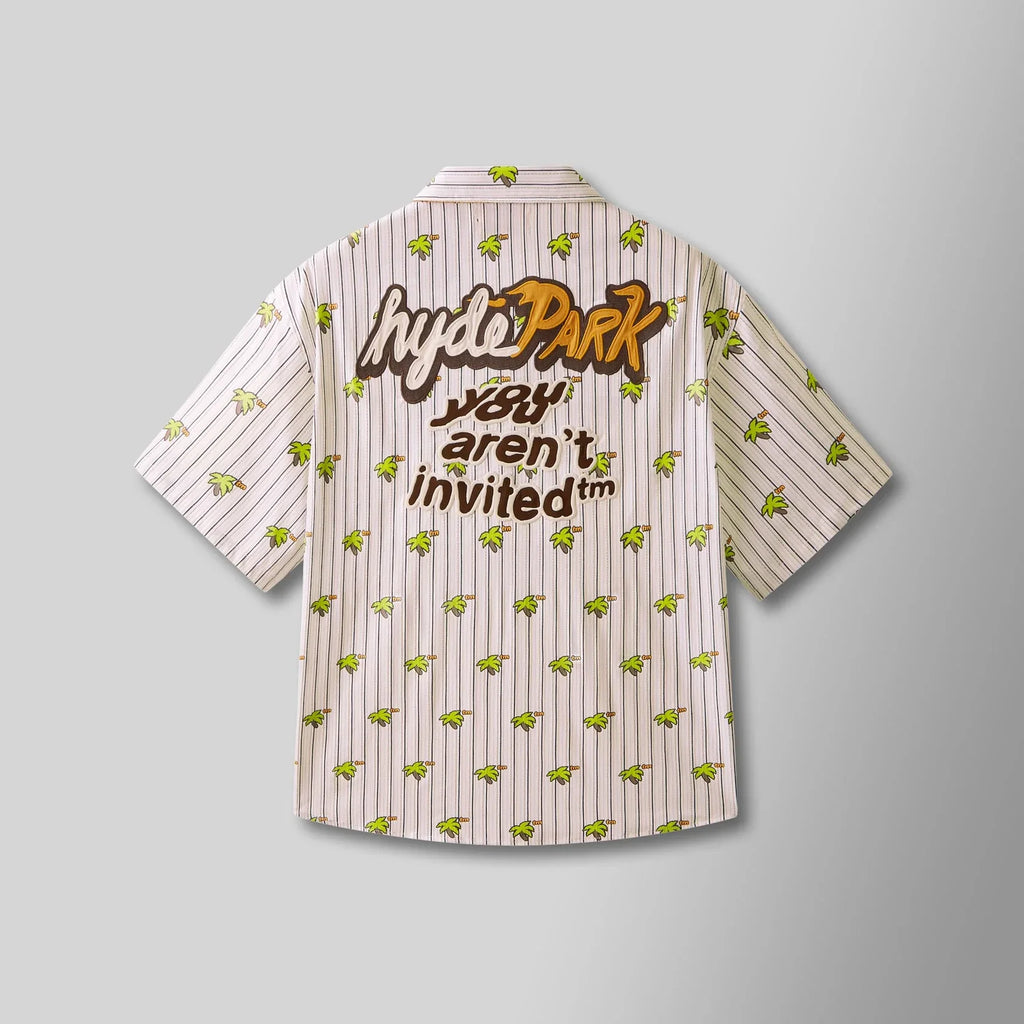 Hyde Park T-Shirt - The Weekend Blender Button Up - Palm Tree