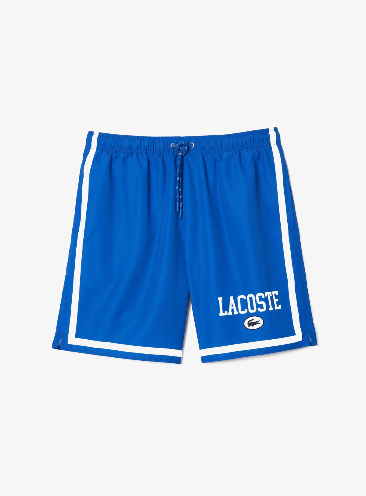 Lacoste Shorts -  Men's Heritage Print Cotton - Blue\White ITV - MH7239