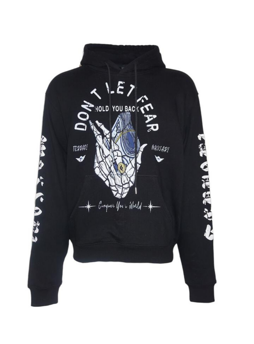 Ferrari Massari Hoodie - Don't Let Fear - Black
