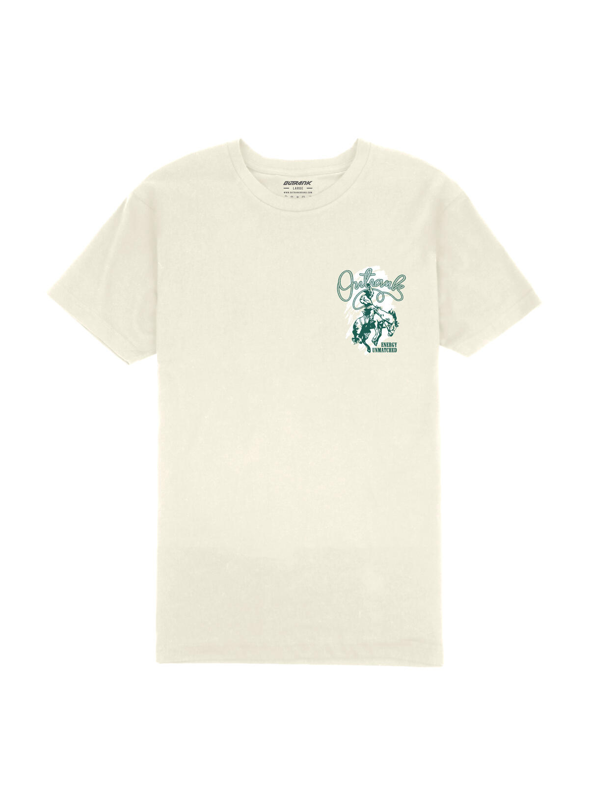 Outrank T-Shirt - Energy Unmatched - Vintage White - OR2974