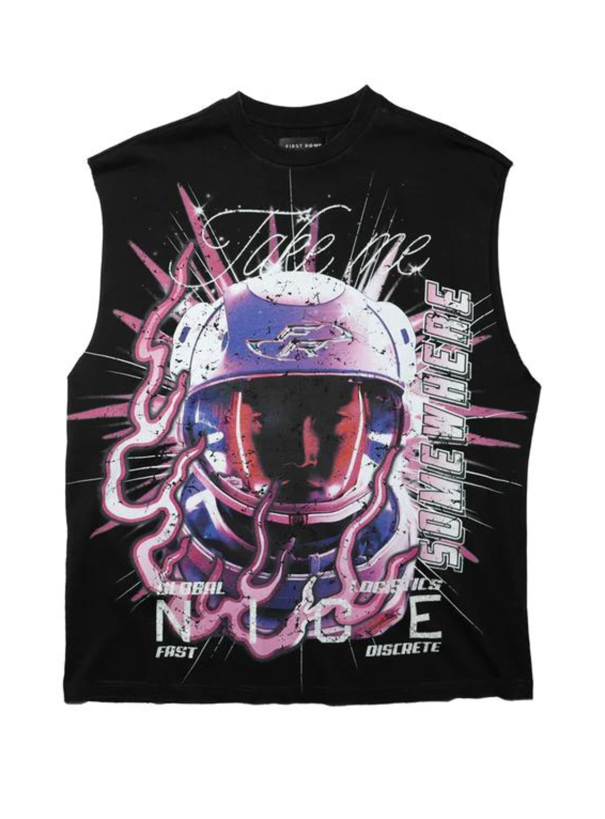 First Row Short Set - Take Me Somewhere Nice - Black