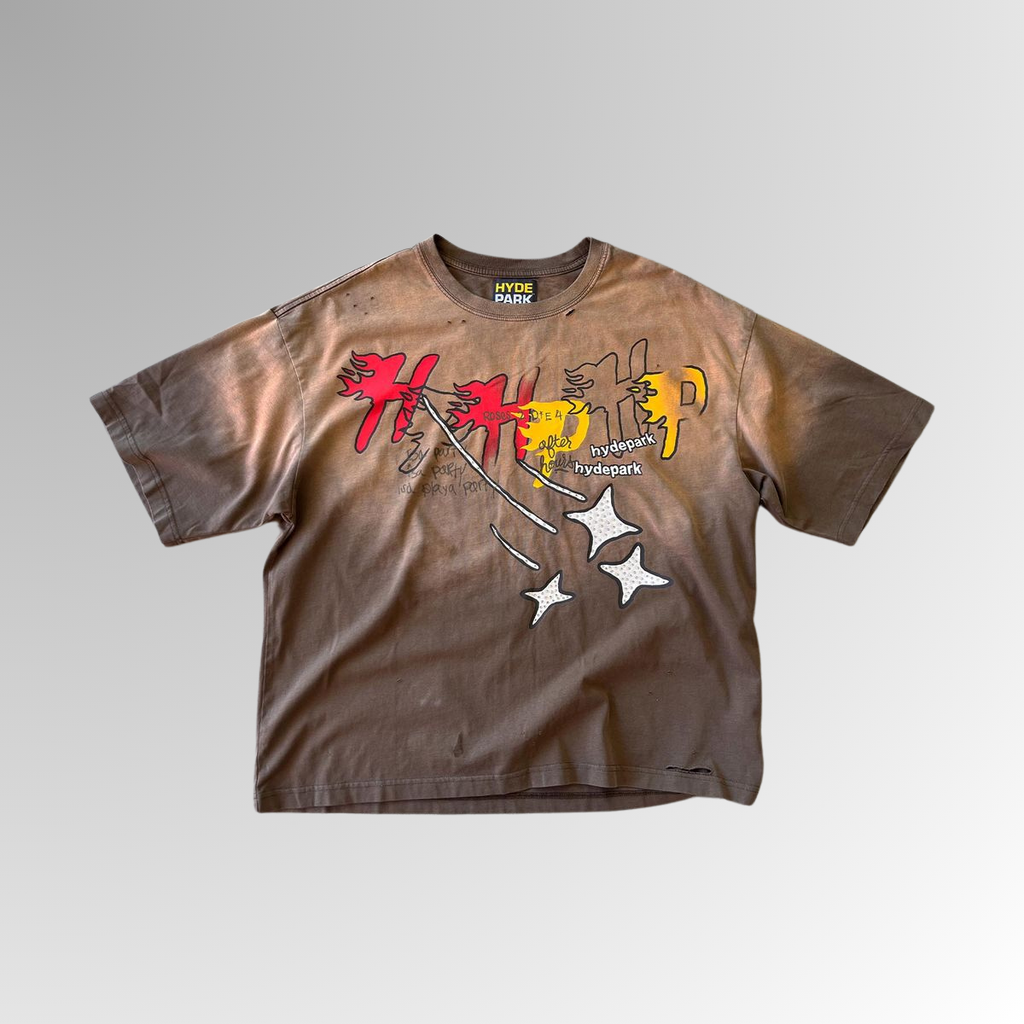 Hyde Park T-Shirt - HP Star Tee - Brown
