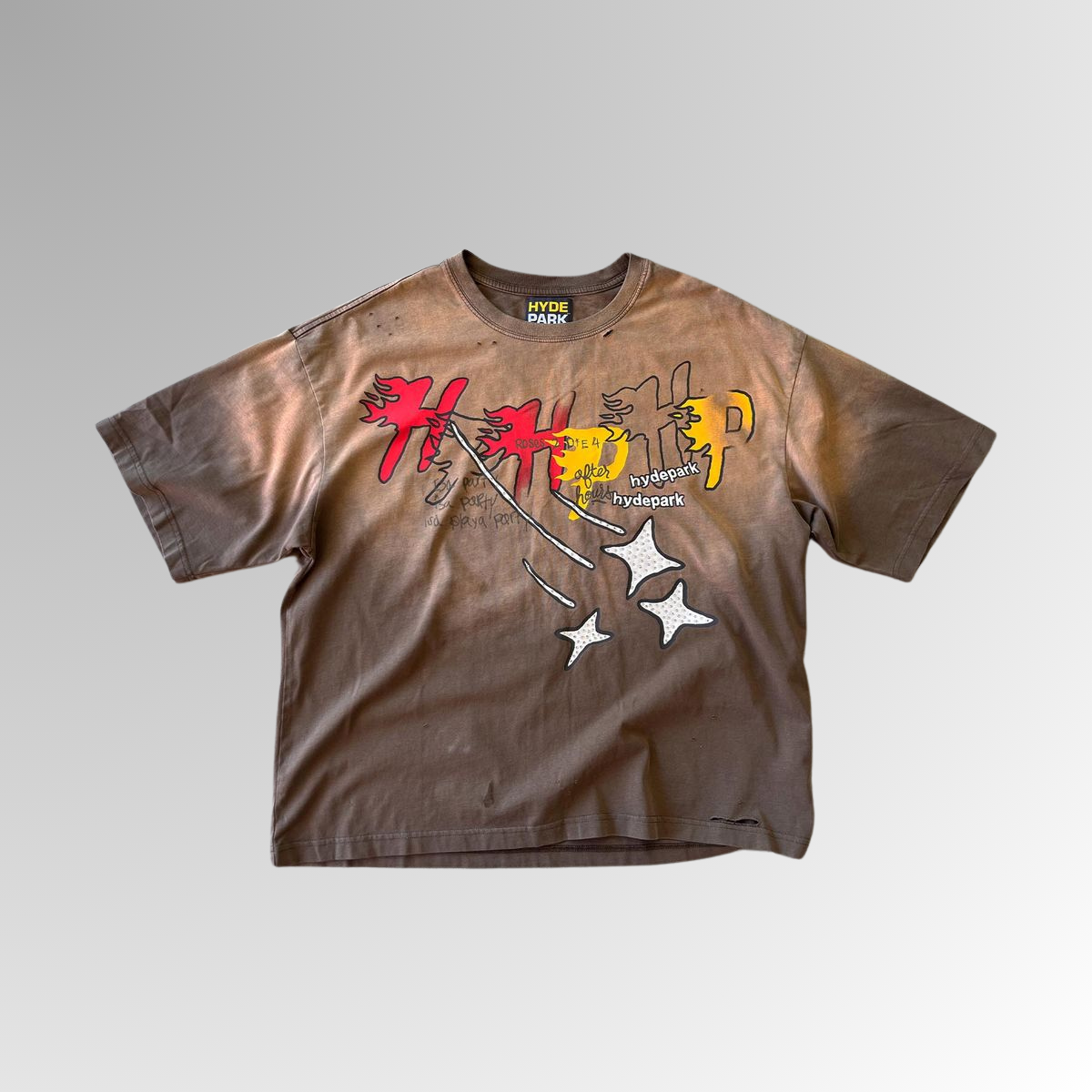 Hyde Park T-Shirt - HP Star Tee - Brown