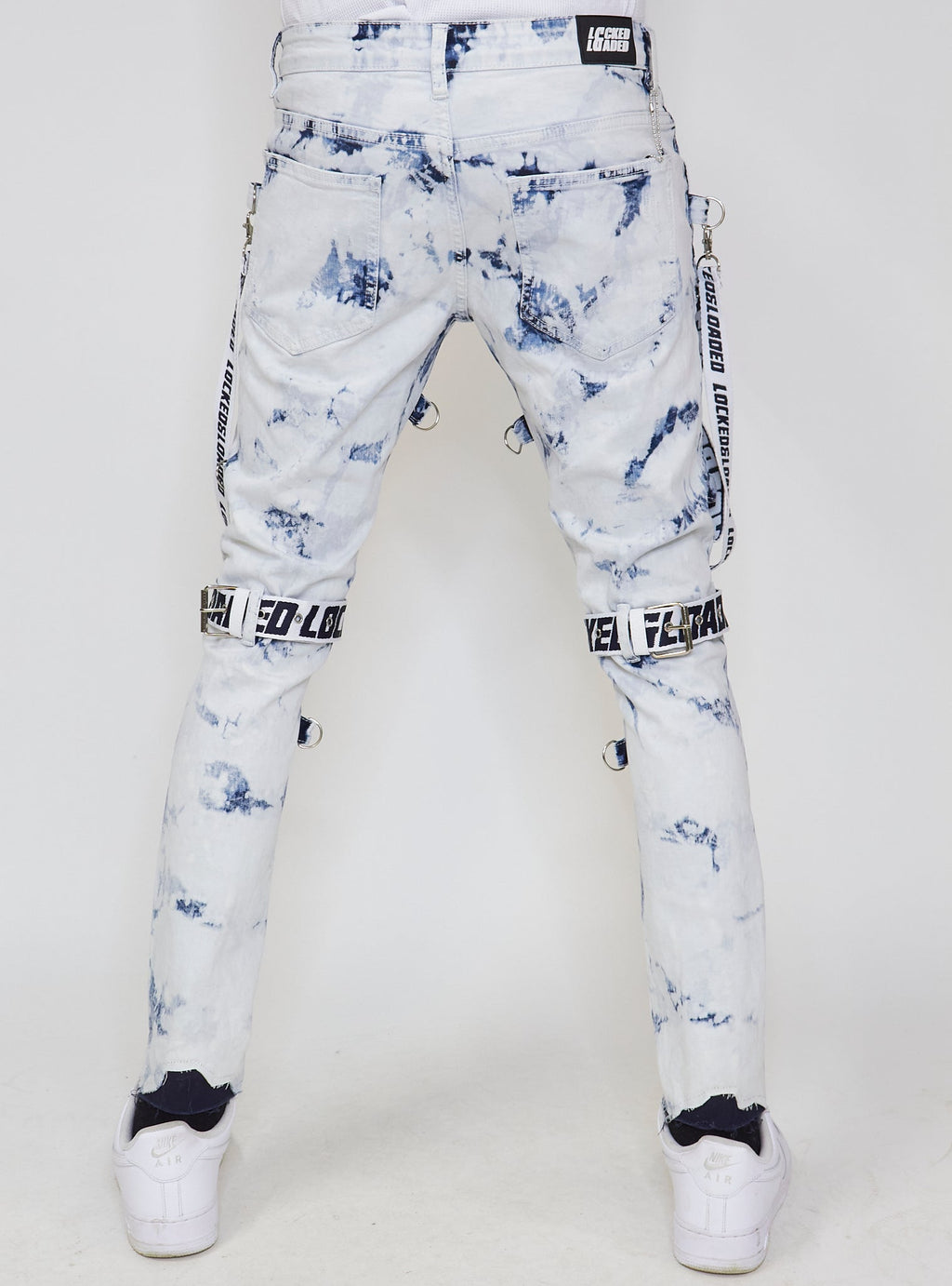 LNL Jeans - Straps - Acid Wash And Navy - LLCDP0925565