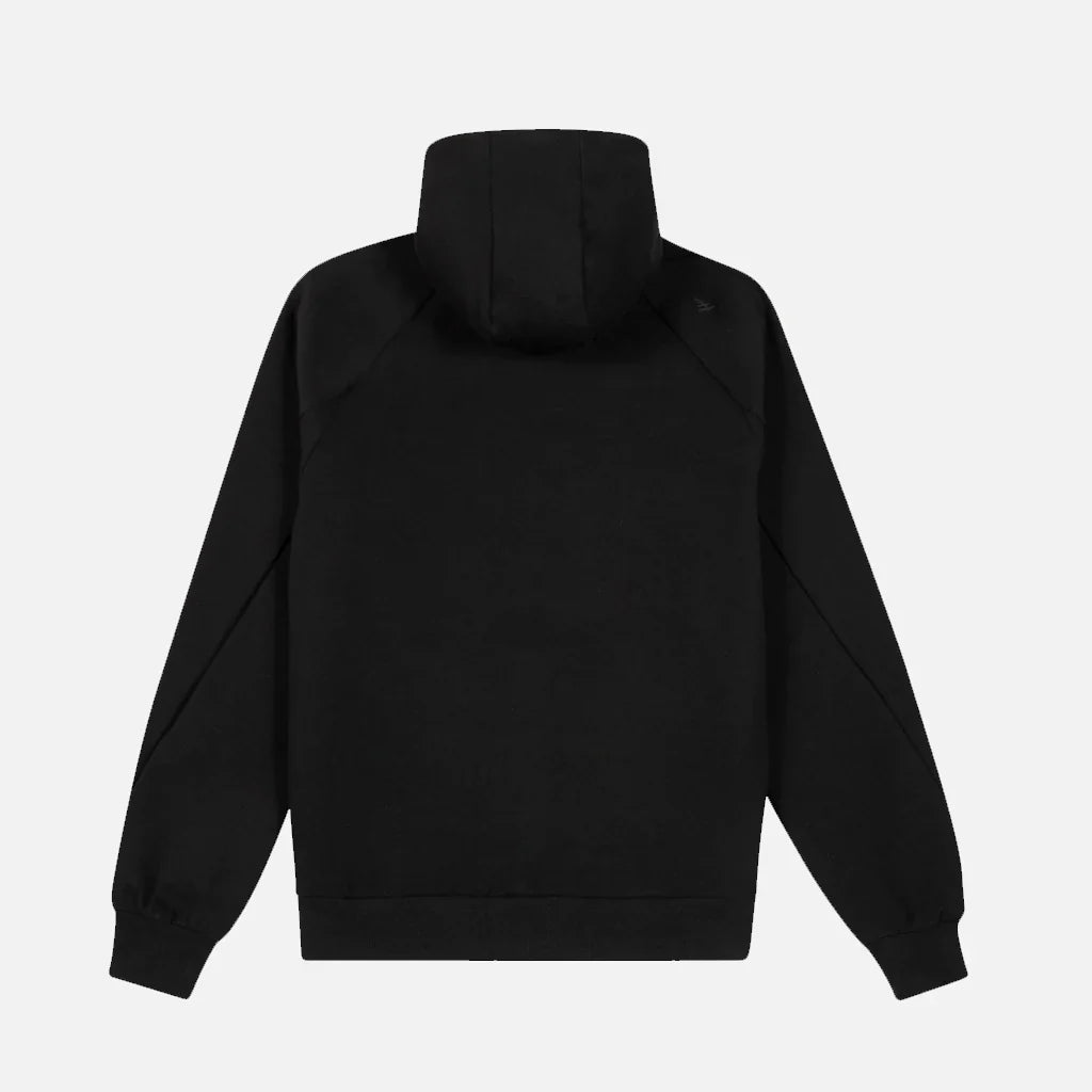 Paper Plane Hoodie - Fleece Zip - Black - 300084