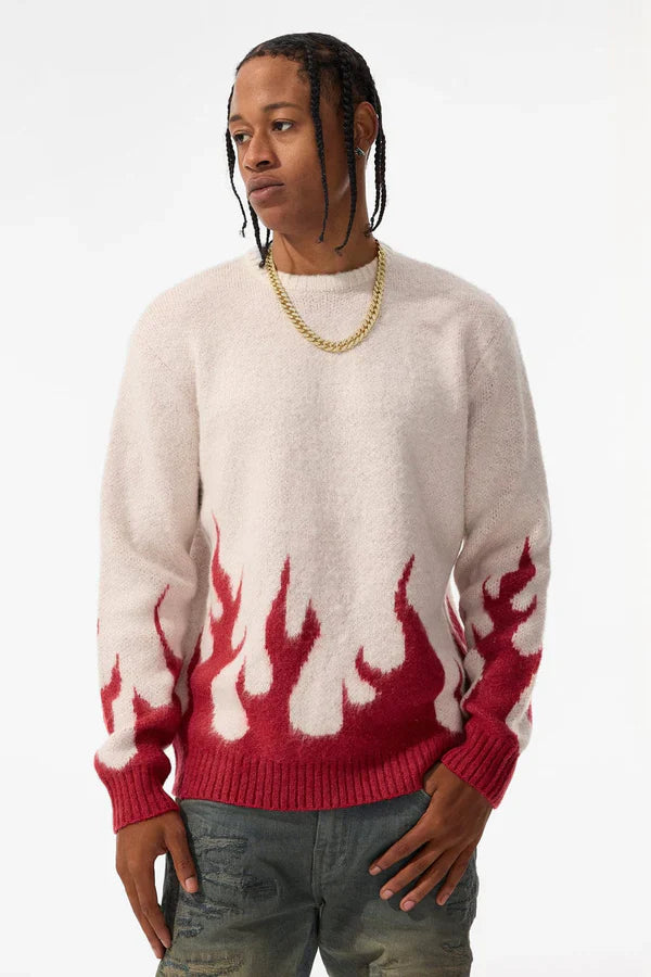 Jordan Craig Sweater - Inferno Crewneck - Blood ivory - 3977