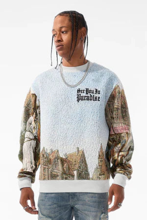 Jordan Craig Sweater - Martyer Crewneck - Light Blue - 3978