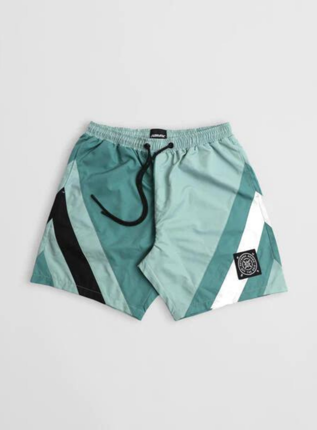 Outrank Shorts - Off The Grid Paneled 7" Nylon - Green - ORS093